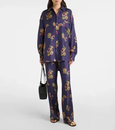 Etro Printed silk shirt | Thumbnail 3