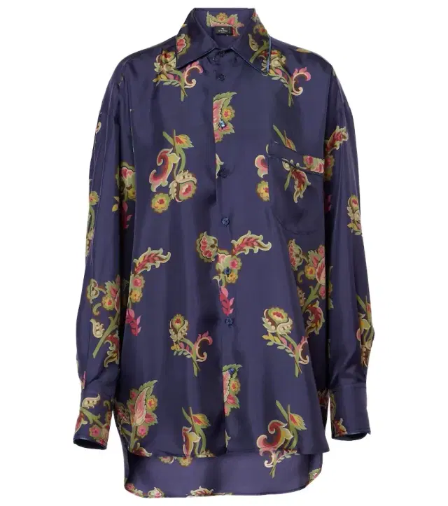 Etro Printed silk shirt