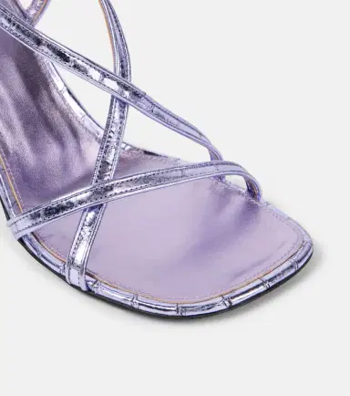 Dries Van Noten Metallic leather sandals | Thumbnail 3