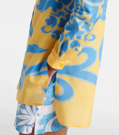Etro Printed cotton and silk shirt | Thumbnail 2