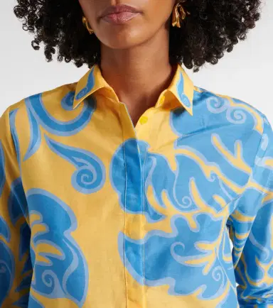 Etro Printed cotton and silk shirt | Thumbnail 6