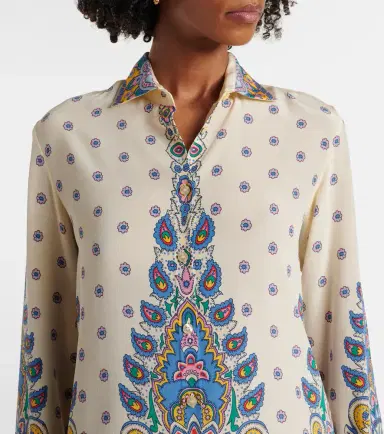 Etro Printed silk shirt | Thumbnail 2