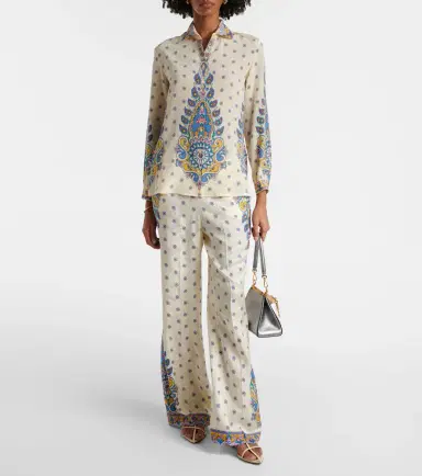 Etro Printed silk shirt | Thumbnail 4