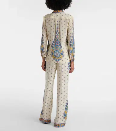 Etro Printed silk shirt | Thumbnail 5