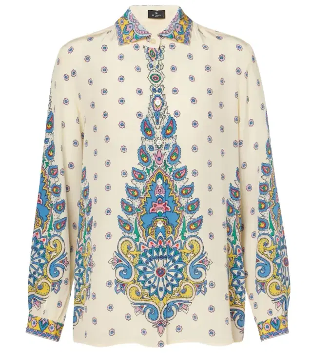 Etro Printed silk shirt