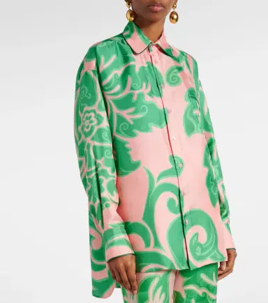 Etro Printed silk blouse | Thumbnail 5