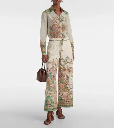 Etro Printed cotton and silk shirt | Thumbnail 2