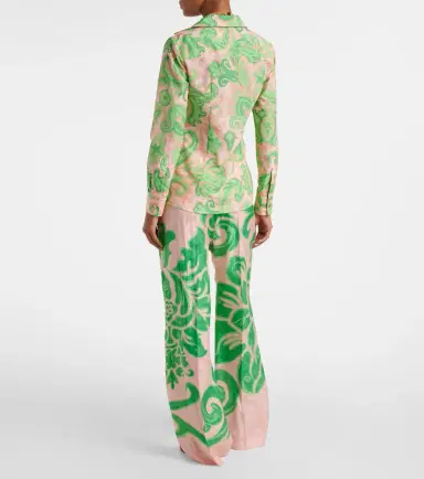 Etro Printed cotton and silk shirt | Thumbnail 3