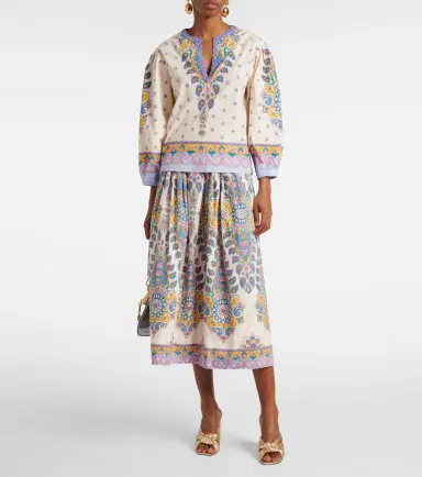 Etro Printed cotton top | Thumbnail 3