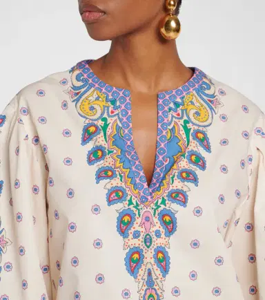 Etro Printed cotton top | Thumbnail 5