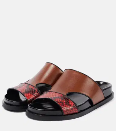 Dries Van Noten Leather slides | Thumbnail 2