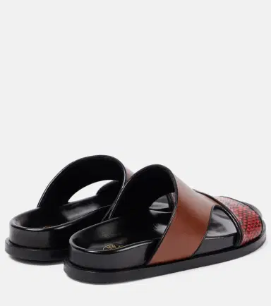 Dries Van Noten Leather slides | Thumbnail 3
