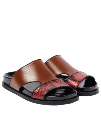 Dries Van Noten Leather slides | Thumbnail 1