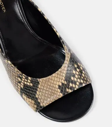 Dries Van Noten Snake-effect leather mules | Thumbnail 5