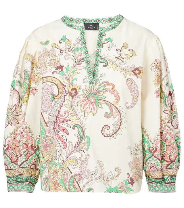 Etro Printed cotton top