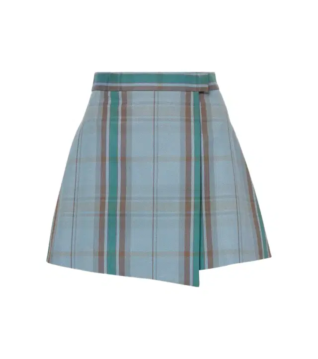 Vivienne Westwood Cut Off tartan cotton and linen miniskirt