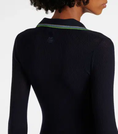 Etro Printed wool and cotton polo sweater | Thumbnail 3