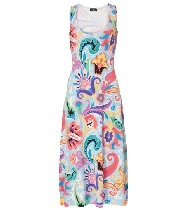 Etro Paisley silk-blend midi dress