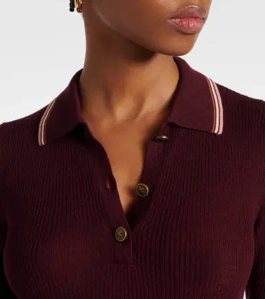 Etro Printed wool and cotton polo sweater | Thumbnail 4