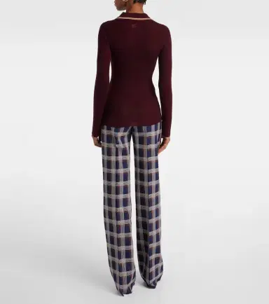 Etro Printed wool and cotton polo sweater | Thumbnail 6