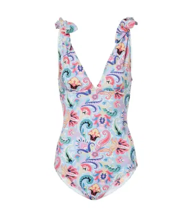 Etro Printed bow-detail swimsuit | Thumbnail 1