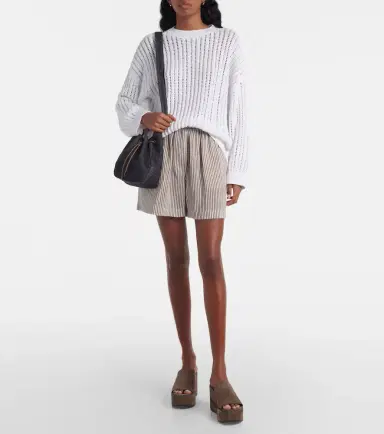 Brunello Cucinelli Monili suede wedge mules | Thumbnail 5