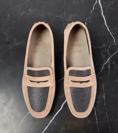 Brunello Cucinelli Monili suede driving shoes | Thumbnail 3
