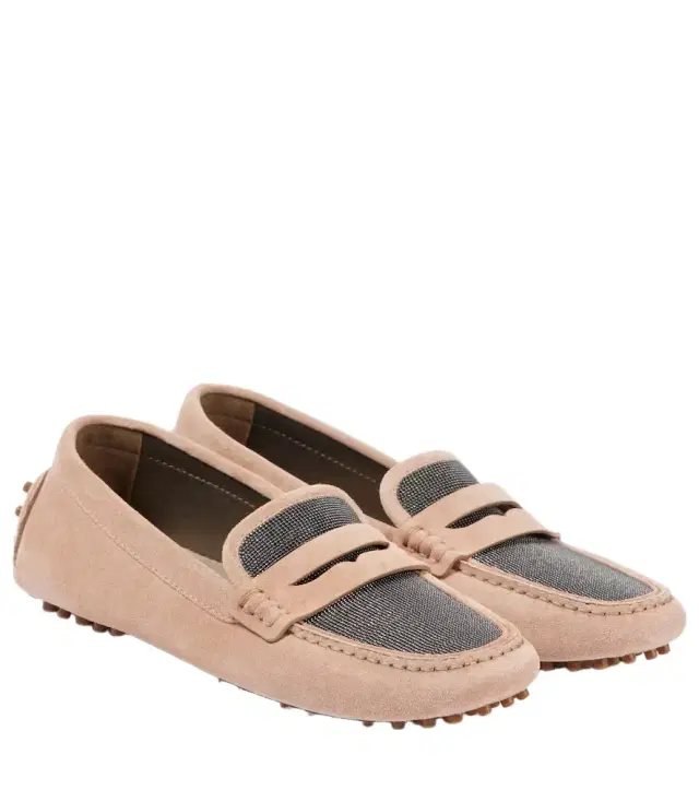 Brunello Cucinelli Monili suede driving shoes