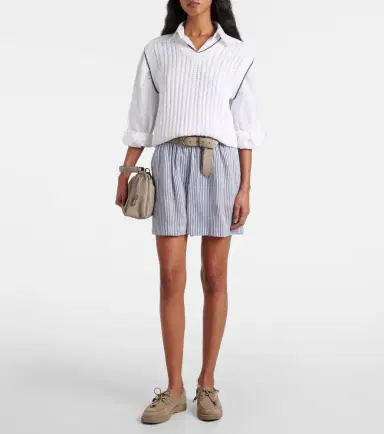 Brunello Cucinelli Monili suede boat shoes | Thumbnail 2
