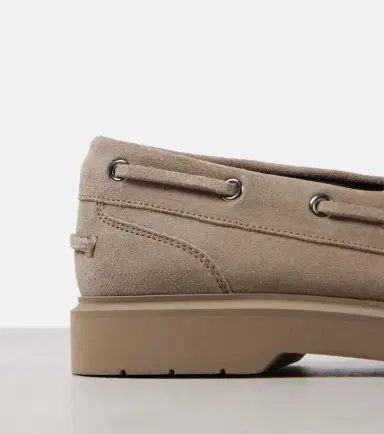 Brunello Cucinelli Monili suede boat shoes | Thumbnail 5