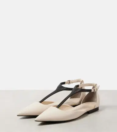Brunello Cucinelli Monili leather flats | Thumbnail 3