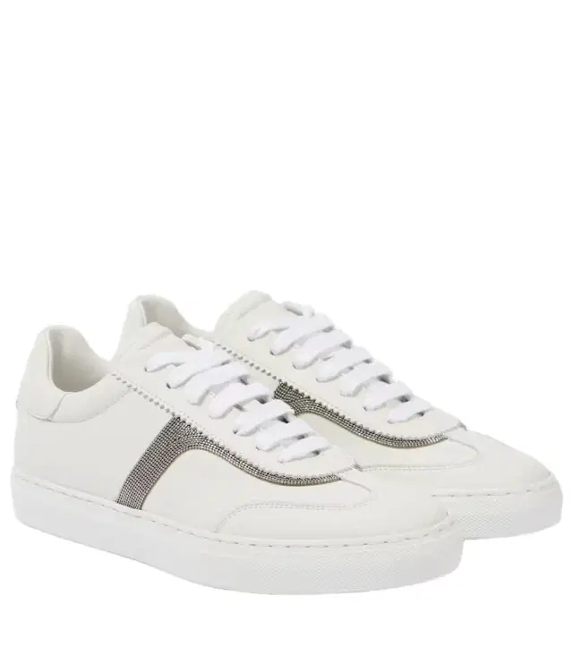 Brunello Cucinelli Monili leather sneakers
