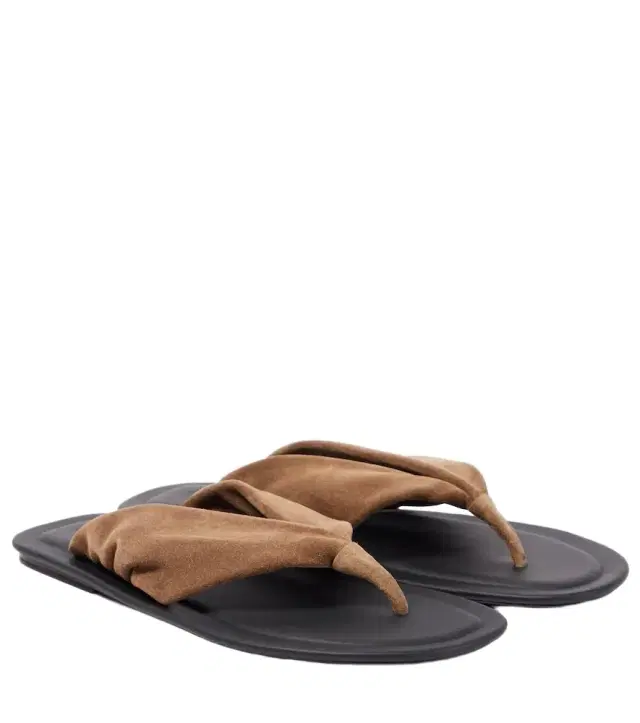 Brunello Cucinelli Suede thong sandals