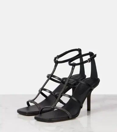 Brunello Cucinelli Monili leather sandals | Thumbnail 4