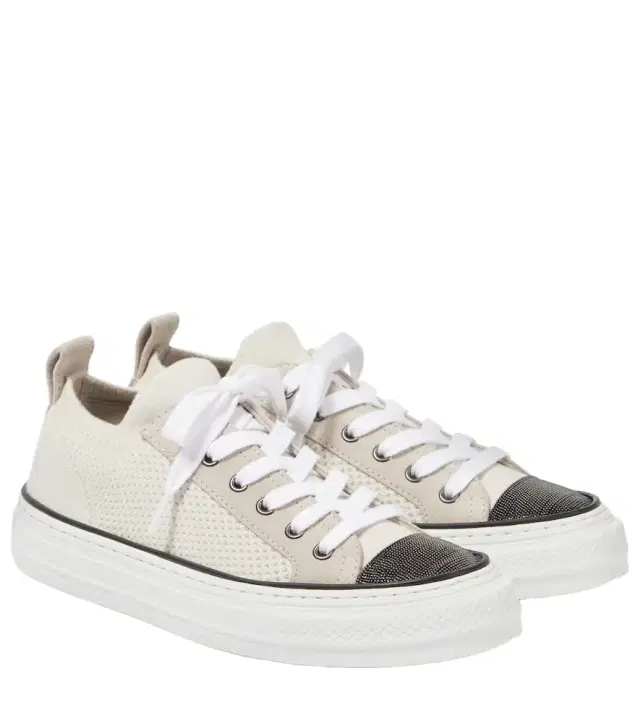 Brunello Cucinelli Knitted slip-on sneakers