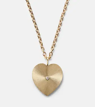 Marie Lichtenberg Heart Jumbo 18kt gold pendant necklace with diamond | Thumbnail 3 Marie Lichtenberg Heart Jumbo 18kt gold pendant necklace with diamond | Thumbnail 3
