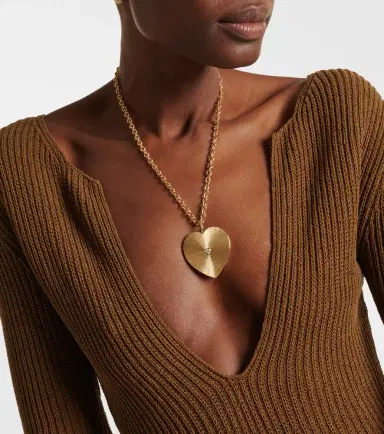 Marie Lichtenberg Heart Jumbo 18kt gold pendant necklace with diamond | Thumbnail 5 Marie Lichtenberg Heart Jumbo 18kt gold pendant necklace with diamond | Thumbnail 5