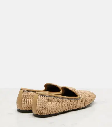 Brunello Cucinelli Monili raffia loafers | Thumbnail 3