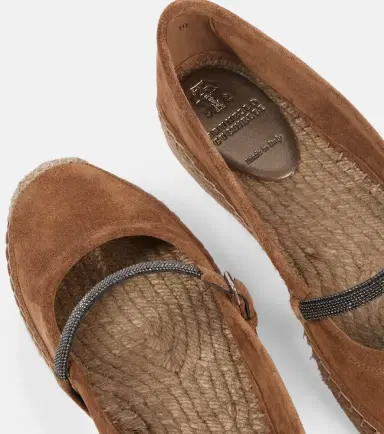 Brunello Cucinelli Monili suede espadrilles | Thumbnail 4 Brunello Cucinelli Monili suede espadrilles | Thumbnail 4