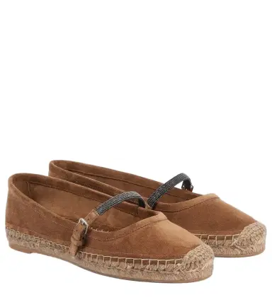 Brunello Cucinelli Monili suede espadrilles | Thumbnail 1 Brunello Cucinelli Monili suede espadrilles | Thumbnail 1
