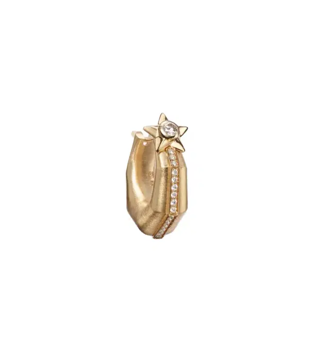 Marie Lichtenberg Baba Small 18kt gold single earring with diamonds