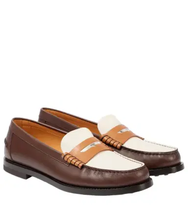 Tod's Colorblocked leather penny loafers | Thumbnail 1 Tod's Colorblocked leather penny loafers | Thumbnail 1