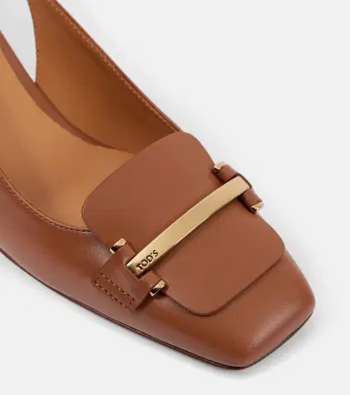 Tod's 50 leather slingback pumps | Thumbnail 4