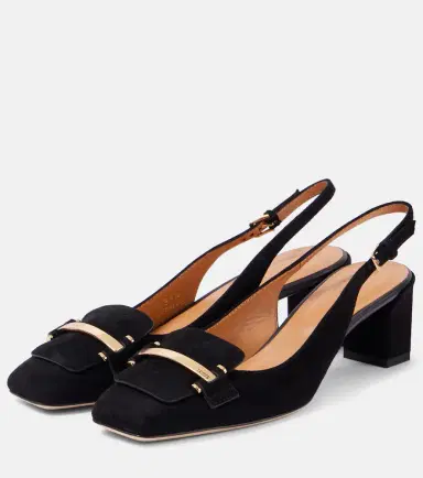 Tod's 50 suede slingback pumps | Thumbnail 2