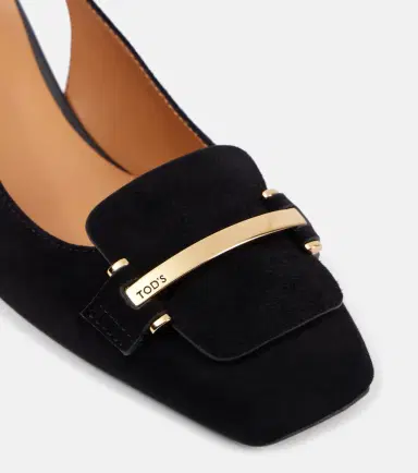 Tod's 50 suede slingback pumps | Thumbnail 3