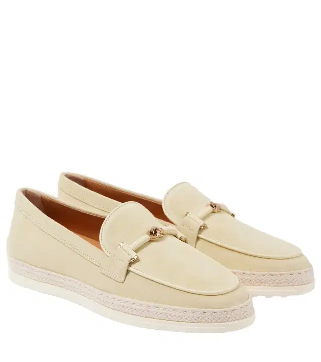 Tod's T Ring suede driving shoes