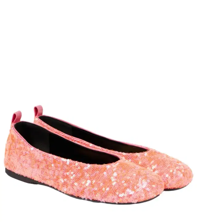 JW Anderson Sequined ballet flats