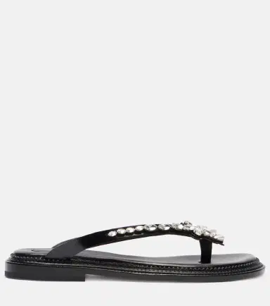 Simone Rocha Embellished leather thong sandals | Thumbnail 2 Simone Rocha Embellished leather thong sandals | Thumbnail 2