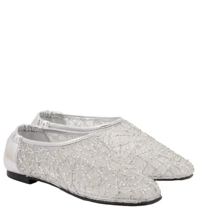 Simkhai Eden metallic lace ballet flats