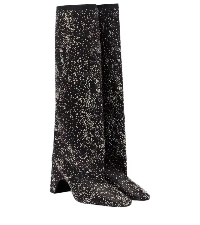 Coperni Embellished knee-high boots